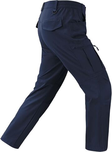 Mens Hiking Pants Waterproof Cargo Work Pants Lightweight Nylon Quick Dry Outdoor Travel Pants 6 Pockets in Saudi Arabia