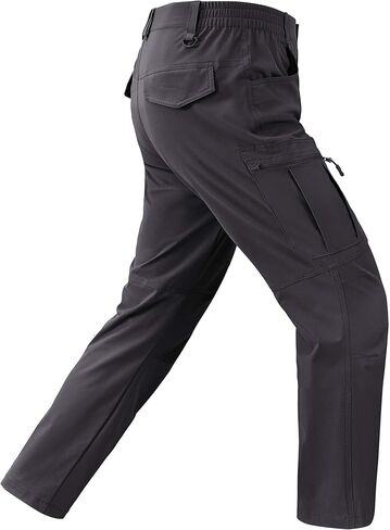 Mens Hiking Pants Waterproof Cargo Work Pants Lightweight Nylon Quick Dry Outdoor Travel Pants 6 Pockets in Saudi Arabia
