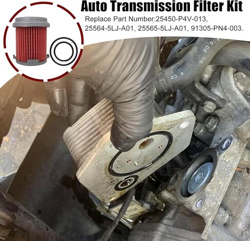 فلتر ناقل الحركة التلقائي مع طقم حلقة O مناسب لـ 2007-2013 Acura TL، مناسب لـ 2005-2010 Acura RL، مناسب لـ 2003-2009 Acura MDX، يستبدل 25450-P4V-013، 25564-5LJ-A01 [بواسطة Acupress] in Saudi Arabia