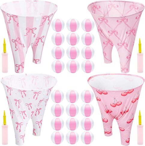 مجموعة ألعاب Granny Pants Yard، سراويل الجدة العملاقة الجديدة للحفلات الخارجية لعام 2025 مع كرات نطاطة ومضخة لتجمعات وفريق لم شمل العائلة في الفناء الخلفي، لعبة رمي ممتعة in Kuwait