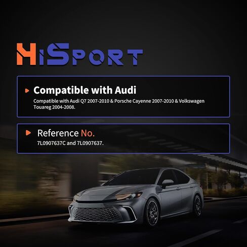 مستشعر ارتداء وسادة الفرامل HiSport للعجلة الأمامية والخلفية 7L0907637C & 7L0907637 متوافق مع Audi Q7 2007-2010 وPorsche Cayenne 2007-2010 وVolkswagen Touareg 2004-2008 in Saudi Arabia