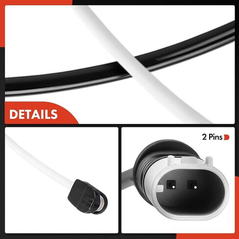 A-Premium Front Driver or Passenger Brake Pad Wear Sensor Compatible with BMW 528i, 535d, 535i, 550i GT, 640i xDrive Gran Coupe, 650i, 740i, 740Li, 750i, 750Li, ActiveHybrid 5, M5 & Rolls-Royce Ghost in Kuwait