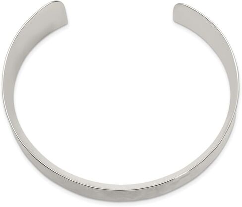 925 Sterling Silver 30mm Hammered Cuff Bangle Bracelet in Saudi Arabia