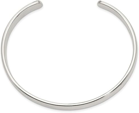925 Sterling Silver 7mm Cuff Bangle Bracelet in Saudi Arabia
