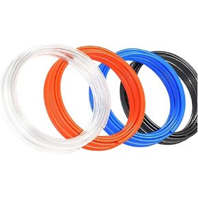 Air Component Hose Tubing 4mm - 12mm Pneumatic Tube for Compressor, for Air Tools, Projects and Industrial Use(Transparent 100m,4x2.5mm) in Kuwait