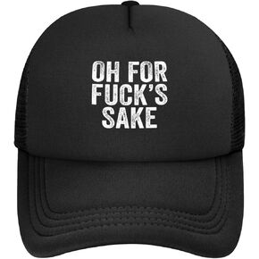 Oh for Fuck's Sake Funny Sarcastic Trucker Hats Men Women Fashion Cap Snapback Cap in Saudi Arabia