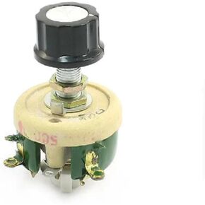 Wirewound Ceramic Potentiometer Adjustable Rheostat Resistor 25W 1R/2R/5R/10R/20R/30R/50R/100R/150R/200R/300R/500R/1KR/2KR(1R) in Kuwait