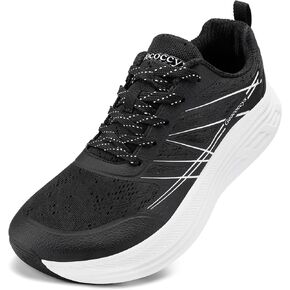 Men's Wide Toe Box Running Shoes - Walking Lightweight Cushioned Sneakers for Wide Feet, Breathable Road Fashion Athletic Footwear in Kuwait