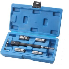 6 Piece Fuels Nozzle Reamer Set Engine Performances Optimization Tool Professional Steel Design for Mechanics Fuels Engine Performances Cleaning Tool in Kuwait