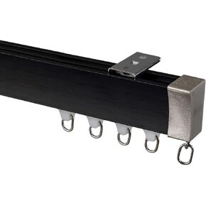Heavy-Duty Aluminum Curtain Track System for Room Divider, Adjustable 70-600cm, Ceiling or Wall Mount, Includes Rollers & End Caps, Gray Finish, 150cm Length in Kuwait