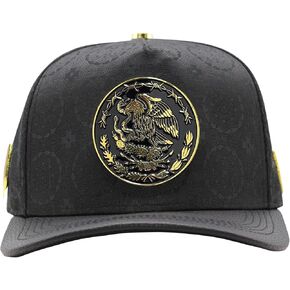 – FT163 – Original Snapback Hat – Trucker Baseball Cap – Adjustable Mexican Eagle Embroidered Design – Black in Saudi Arabia