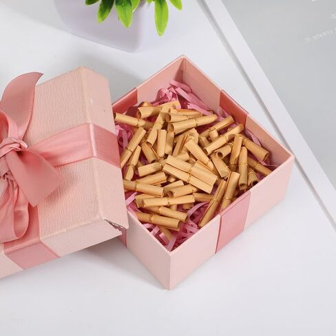 TIESOME 200Pcs Mini Scroll Paper, Small Message in a Bottles Parchment Paper for Writing for Wishes Write Messages for Birthdays Anniversaries Celebrations Valentine Wish Bottles in Saudi Arabia
