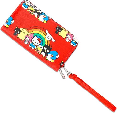 Hello Kitty and Friends Wallet for Women Set - Bundle with Sanrio Card Organizer with Pockets and Wrist Strap for Women Plus Stickers | Hello Kitty Wallet for Teens, Women in Saudi Arabia