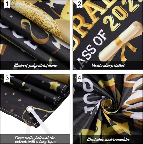 Irenare Large Size 2024 Graduation Congrats Grad Photography Backdrop Photo Props Prom Booth Graduation Background Banner with Congrats Sign for Graduation Party Decorations Graduation Favors Supplies in Saudi Arabia