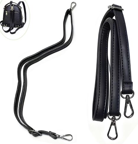 2 Pack Backpack Purse Straps Replacement with Double Swivel Snap Hooks Adapter Adjustable PU Leather Backpack Shoulder Straps for Women Mini Backpack Small Travel Backpack Ladies Shoulder Bags in Saudi Arabia