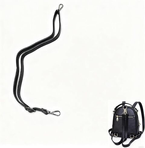 2 Pack Backpack Purse Straps Replacement with Double Swivel Snap Hooks Adapter Adjustable PU Leather Backpack Shoulder Straps for Women Mini Backpack Small Travel Backpack Ladies Shoulder Bags in Saudi Arabia