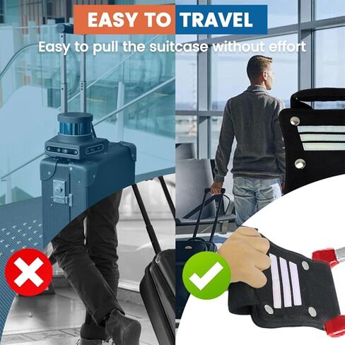 Handle Extender for Luggage, 7In Universal Luggage Handle Extension for Suitcase and Carry - On, Comfortable Grip Design to Improve Travel Comfort (Black) in Kuwait