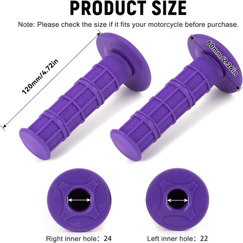 XINGWU Mini Bike Throttle Kit Universal 7/8" 22mm CNC Quick Action Twist Throttle with Cable Throttle Assembly for CRF KLX SSR TTR 50cc-250cc Dirt Pit Bike Mini Bike ATV Motorcycle (Purple) in Saudi Arabia