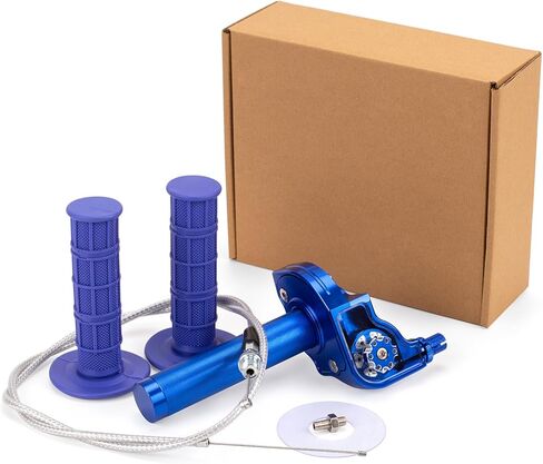 XINGWU Mini Bike Throttle Kit Universal 7/8" 22mm CNC Quick Action Twist Throttle with Cable Throttle Assembly for CRF KLX SSR TTR 50cc-250cc Dirt Pit Bike Mini Bike ATV Motorcycle (Purple) in Saudi Arabia