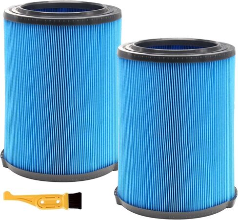 2 حزمة VF6000 مرشح بديل 5 طبقات لRidgid Shop Vac 5-20 جالون مكانس كهربائية رطبة وجافة WD5500 WD0671 WD6425 WD7000 WD1280 WD1851 WD1680 WD1956 RV2400A 1400RV RV2600B، مناسب لـ Husky 6-9 جالون Vacs in Kuwait