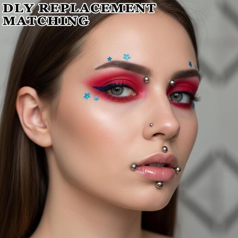 40PCS 16G Piercing Balls, 3/4/5/6mm Internal thread Septum Balls, Stainless Steel Piercing Ball, for Piercing Jewelry Tongue, Nipple, Navel, Nose (Black, Silver, 4 sizes) in Kuwait