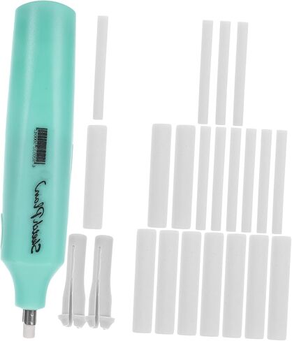 Portable Electric Eraser for Students and Artists Precise Drawing and Sketching Tool Lightweight and Easy to Use Design for Kindergarten and School Use Green Color in Saudi Arabia