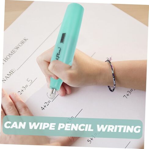 Portable Electric Eraser for Students and Artists Precise Drawing and Sketching Tool Lightweight and Easy to Use Design for Kindergarten and School Use Green Color in Saudi Arabia