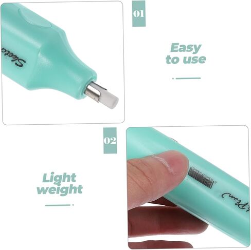 Portable Electric Eraser for Students and Artists Precise Drawing and Sketching Tool Lightweight and Easy to Use Design for Kindergarten and School Use Green Color in Saudi Arabia