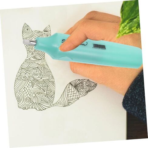 Portable Electric Eraser for Students and Artists Precise Drawing and Sketching Tool Lightweight and Easy to Use Design for Kindergarten and School Use Green Color in Saudi Arabia