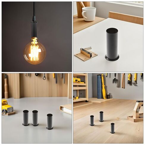 Lurrose 8pcs Metal Candle Socket Sleeves for Chandeliers Flared Edge Ceiling Lamp Holders Vintage Style Hanging Lamp Base Covers Elegant Lighting Parts for Parties and Home Decor in Saudi Arabia