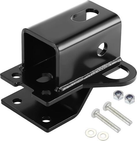 Utv 2 Inch Rear Receiver Hook Receiver Hitch ATV Hitch Receivers Heavy Duty Steel, Compatible with Honda Rancher Foreman Rubicon Trx500 520 700 Rincon 650 680 2003-2026, Black in Saudi Arabia