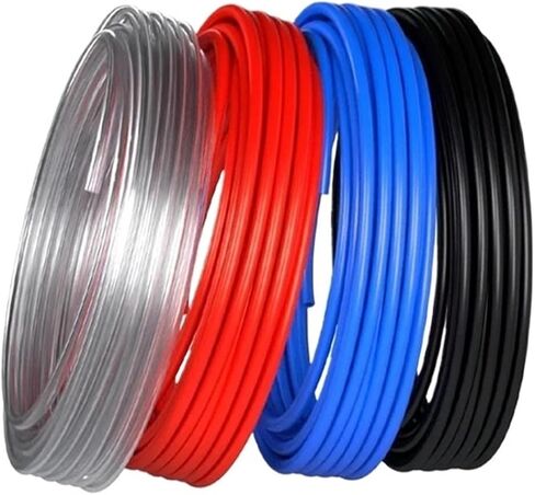 10m/20m/50m/100meters Pneumatic Air Hose Plastic Tube 4mm 6mm 8mm 10mm 12mm Air Hose Tube Pneumatic Tube Tubing(Transparent 50m,12x8mm) in Kuwait