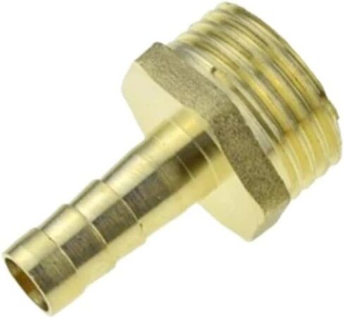 Brass Hose Fitting 4mm 6mm 8mm 10mm 12mm 19mm Barb Tail 1/8 1/4 1/2 3/8 Thread Air Water Pipe Connector Joint Coupler Adapter(PC,6MM BARB_3I8 THREAD) in Kuwait
