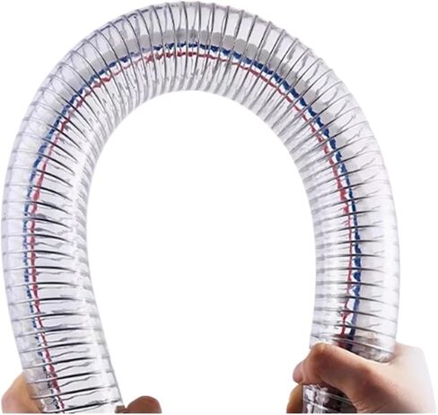 1M Transparent Steel Wire Hose, ID10-ID38mm Suitable For Plastic Pipes For Water, Oil, And Transportation(Green) in Kuwait