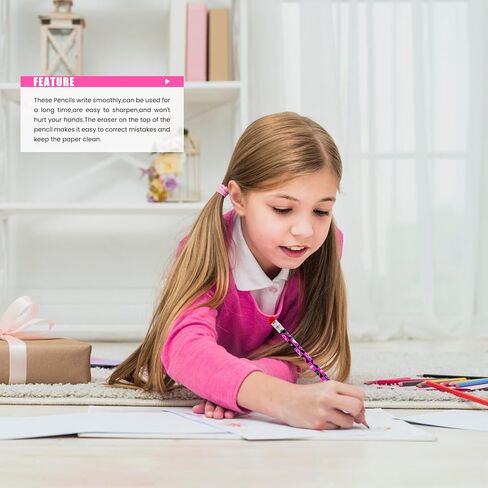 72 قلم رصاص لعيد الحب، 12 تصميمًا من أقلام الرصاص الخشبية لعيد الحب، أقلام رصاص على شكل قلب عيد الحب مع ممحاة لتبادل هدايا عيد الحب، هدايا حفلات الأطفال، مكافآت الفصول الدراسية للأطفال in Kuwait