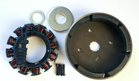 الجزء الثابت والدوار 32 أمبير لموديلات Harley EVO 1989-1996 FLT FLH (باستثناء EFI)، 1989-1999 Softail، 1991-1998 Dyna، 1989-1994 FXR ملاحظة: لا تناسب موديلات Sportster in Kuwait