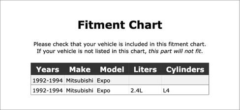 مرحل تأخير درجة الحرارة HVAC متوافق مع Mitsubishi Expo 2.4L L4 1994 1993 1992 P-3887268 in Kuwait