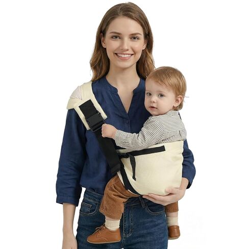 Baby Sling Carrier Newborn to Toddler, Adjustable Toddler Carrier Sling Baby Carrier Toddlers Sling Carriers Hip Carriers for 8-40lbs, Black in Saudi Arabia