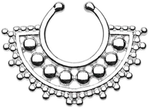Divine Filigree Fake Septum Clip-On Ring in Saudi Arabia