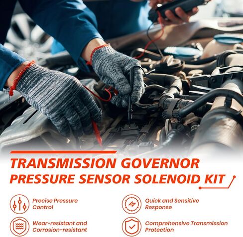 42RE Transmission Governor Pressure Sensor Solenoid Kit, Compatible with Dodge Ram 1500 2500 3500 Grand Cherokee, Automotive Transmission Filter Replaces(WITH Transmission Solenoid Assembly) in Saudi Arabia