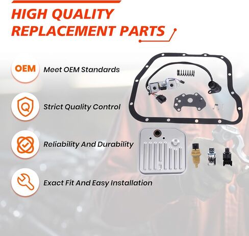 42RE Transmission Governor Pressure Sensor Solenoid Kit, Compatible with Dodge Ram 1500 2500 3500 Grand Cherokee, Automotive Transmission Filter Replaces(WITH Transmission Solenoid Assembly) in Saudi Arabia