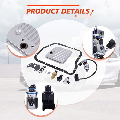 42RE Transmission Governor Pressure Sensor Solenoid Kit, Compatible with Dodge Ram 1500 2500 3500 Grand Cherokee, Automotive Transmission Filter Replaces(WITH Transmission Solenoid Assembly) in Saudi Arabia