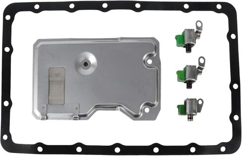 Transmission Shift Solenoid with Filter Gasket Kit, Compatible with 1985 Up 4Runner Cressida Pickup Previa Supra T100, Automotive Lock Up/TCC Solenoid Replaces Part A340E A340F in Saudi Arabia