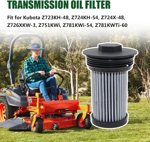 Transmission Oil Filter Fit for Kubota Z723KH-48, Z724KH-54, Z724X-48, Z726XKW-3, Z751KWi, Z781KWi-54, Z781KWTi-60 Replace for K3811-14070 in Saudi Arabia