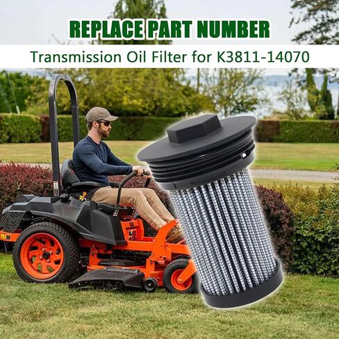 Transmission Oil Filter Fit for Kubota Z723KH-48, Z724KH-54, Z724X-48, Z726XKW-3, Z751KWi, Z781KWi-54, Z781KWTi-60 Replace for K3811-14070 in Saudi Arabia