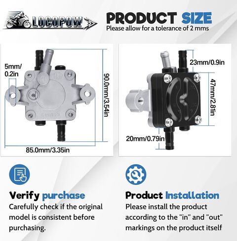 Fuel Pump Replacement for B&S 844527 844089, for models 540000 541000 542000 543000 engines Lawn Mower in Saudi Arabia