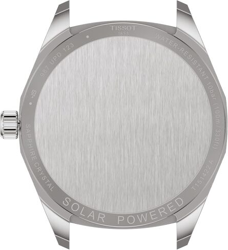 Tissot PRC 100 Solar 39mm, Swiss Solar Quartz Watch for Men, Stainless Steel Case, Blue Dial, T1514221135100 in Saudi Arabia