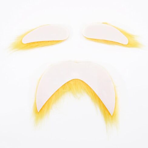 شارب وحواجب صفراء، لحية مزيفة للنساء والكبار، ملحقات أزياء الهالوين التنكرية، هدايا مرحة للحفلات in Kuwait