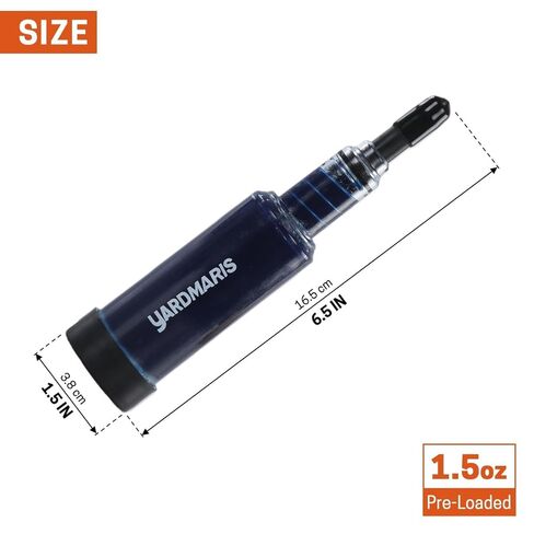 2 Pack Grease Gun for Chainsaw Bar, Pre Loaded 1.5 oz Lubricant with Needle Tip for Sprocket Nose Bearing Maintenance, Universal Needle Grease Gun Fits Most Chainsaws in Saudi Arabia