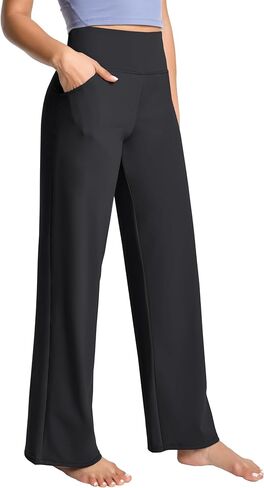 BUBBLELIME 29"/31"/33"/35"/37" Women's High Waist Wide Legs Yoga Pants Loose Comfy Lounge Sweatpants with Pockets in Saudi Arabia